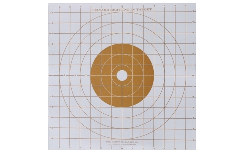 National Target St-3 orange sight-in targets 100/pack